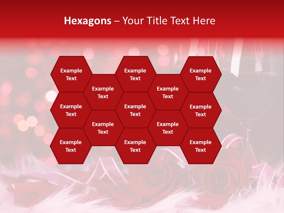 Valentine Anniversary Drink PowerPoint Template