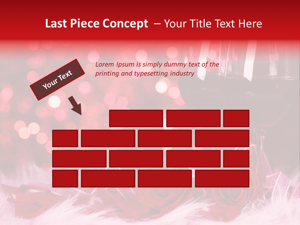 Valentine Anniversary Drink PowerPoint Template