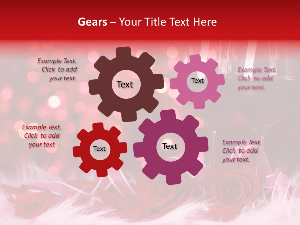 Valentine Anniversary Drink PowerPoint Template