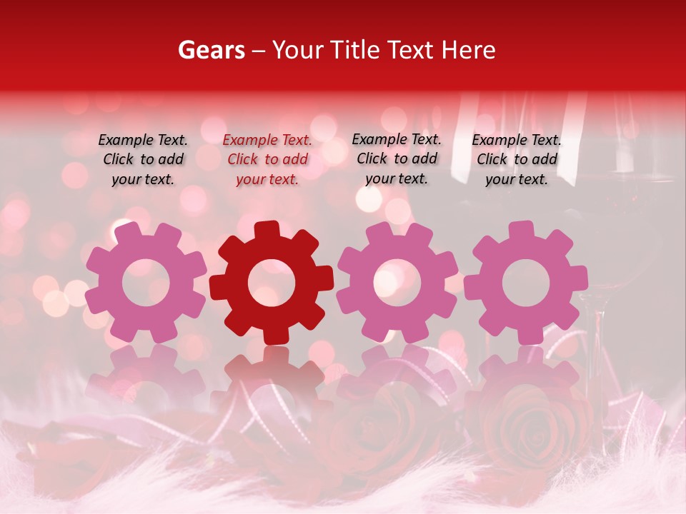 Valentine Anniversary Drink PowerPoint Template