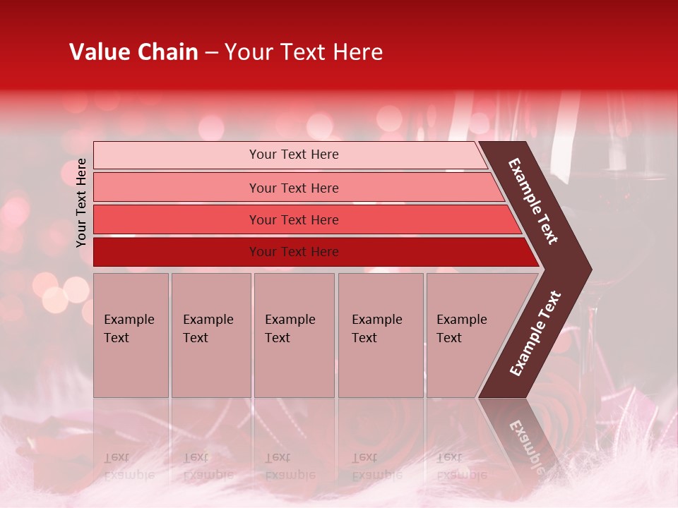 Valentine Anniversary Drink PowerPoint Template