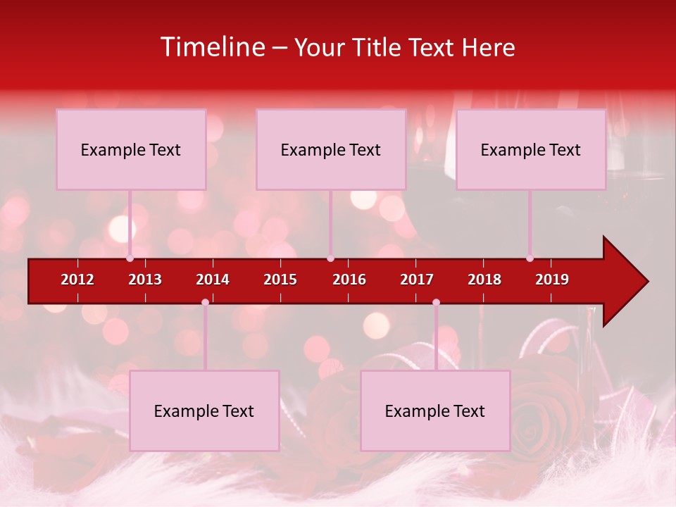 Valentine Anniversary Drink PowerPoint Template