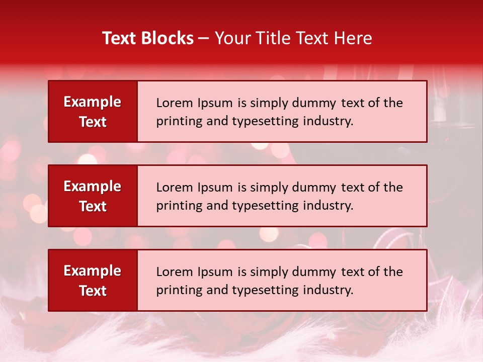 Valentine Anniversary Drink PowerPoint Template