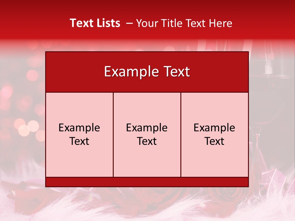 Valentine Anniversary Drink PowerPoint Template