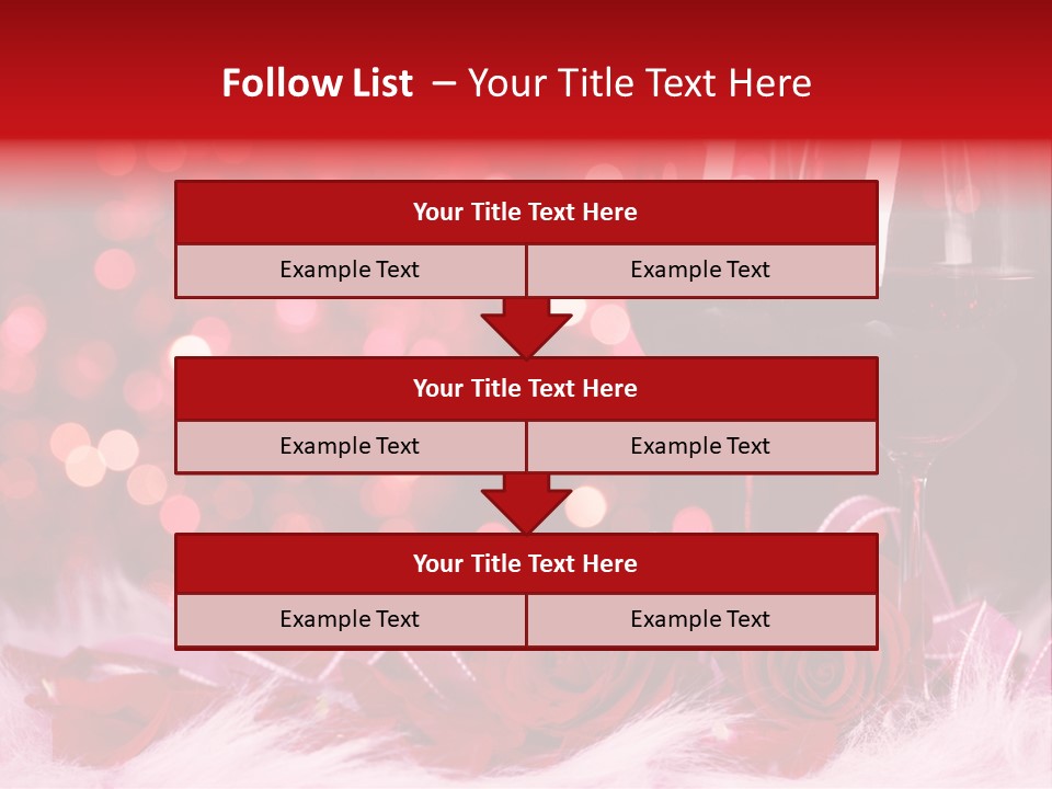 Valentine Anniversary Drink PowerPoint Template