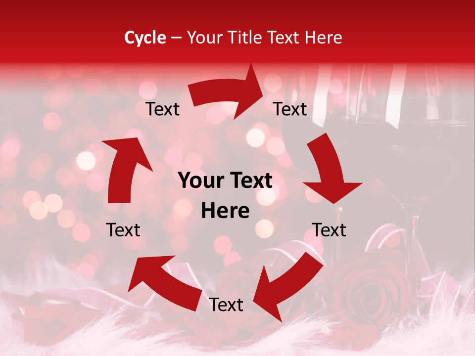 Valentine Anniversary Drink PowerPoint Template