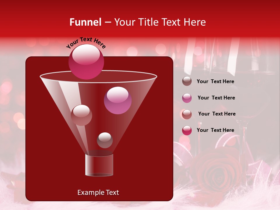 Valentine Anniversary Drink PowerPoint Template