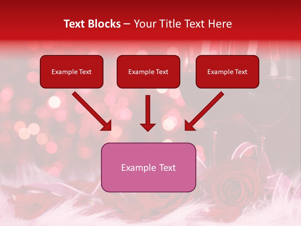 Valentine Anniversary Drink PowerPoint Template