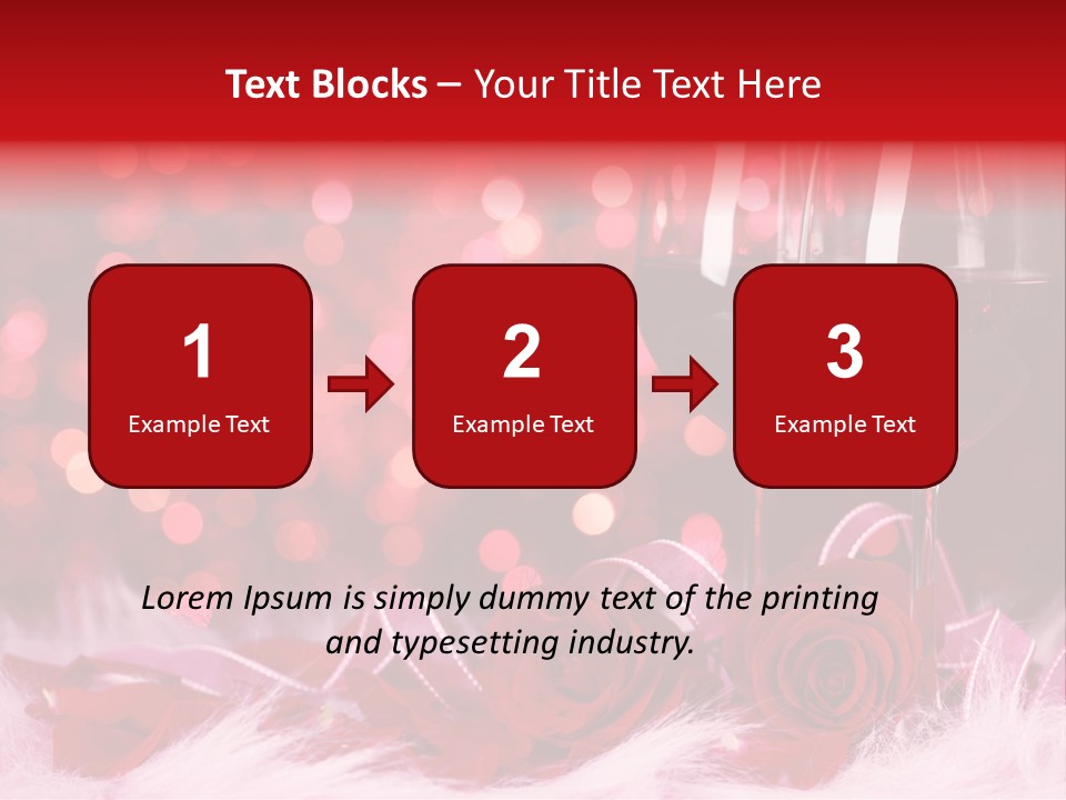 Valentine Anniversary Drink PowerPoint Template