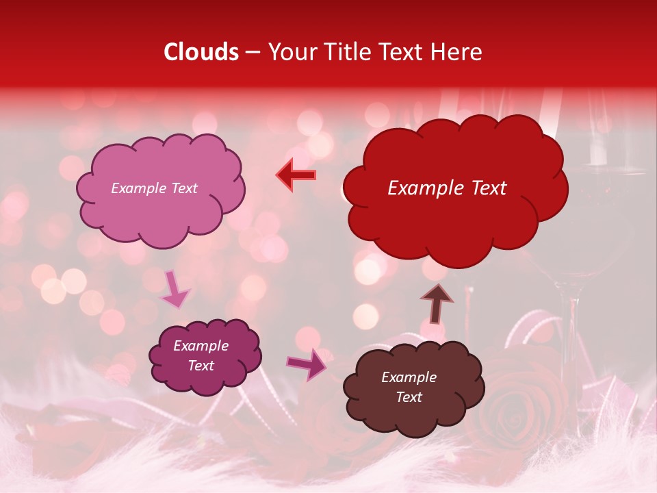 Valentine Anniversary Drink PowerPoint Template