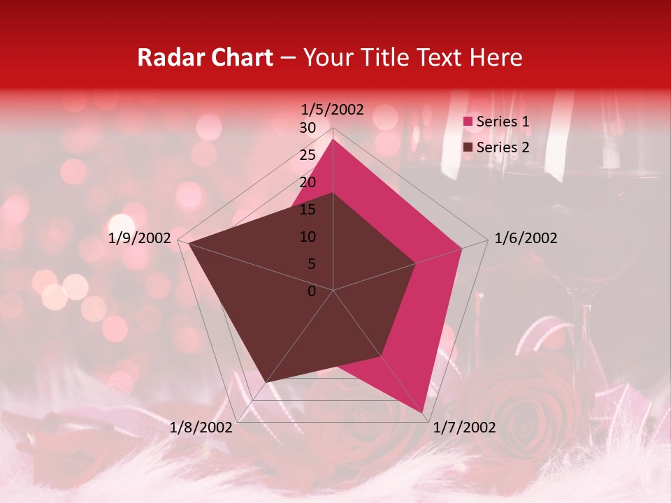 Valentine Anniversary Drink PowerPoint Template