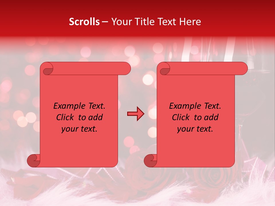 Valentine Anniversary Drink PowerPoint Template