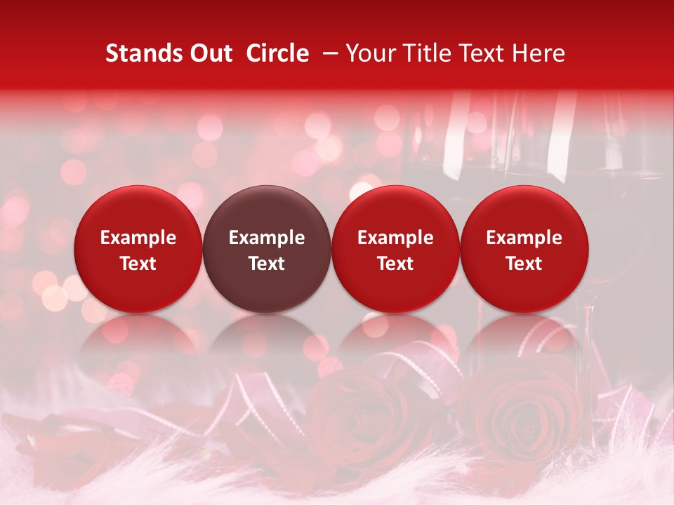 Valentine Anniversary Drink PowerPoint Template