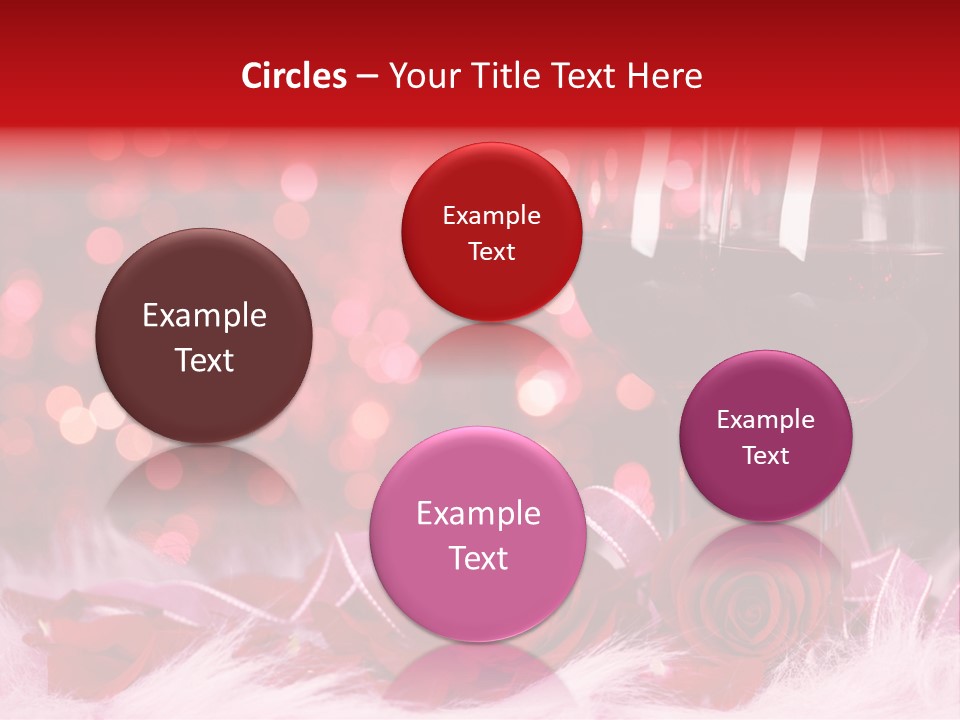 Valentine Anniversary Drink PowerPoint Template