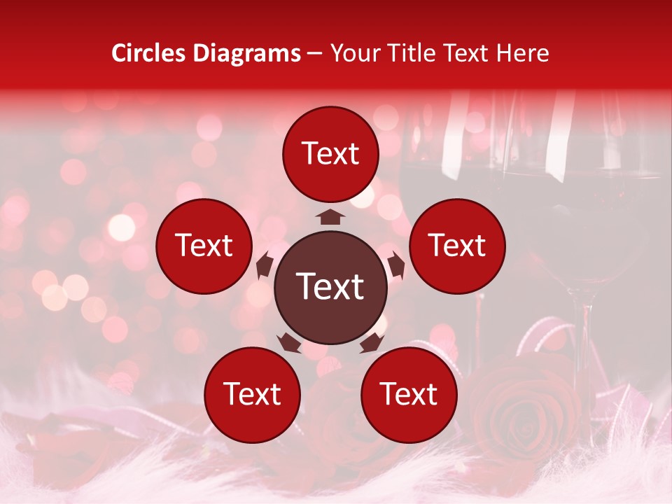 Valentine Anniversary Drink PowerPoint Template