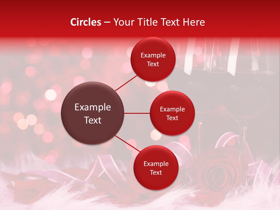 Valentine Anniversary Drink PowerPoint Template