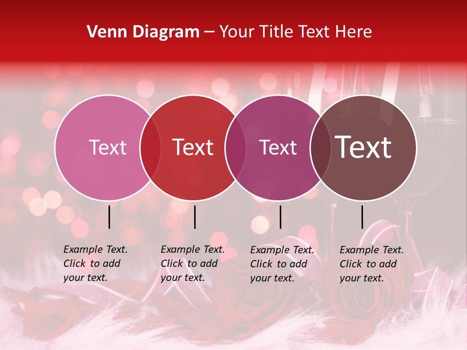 Valentine Anniversary Drink PowerPoint Template