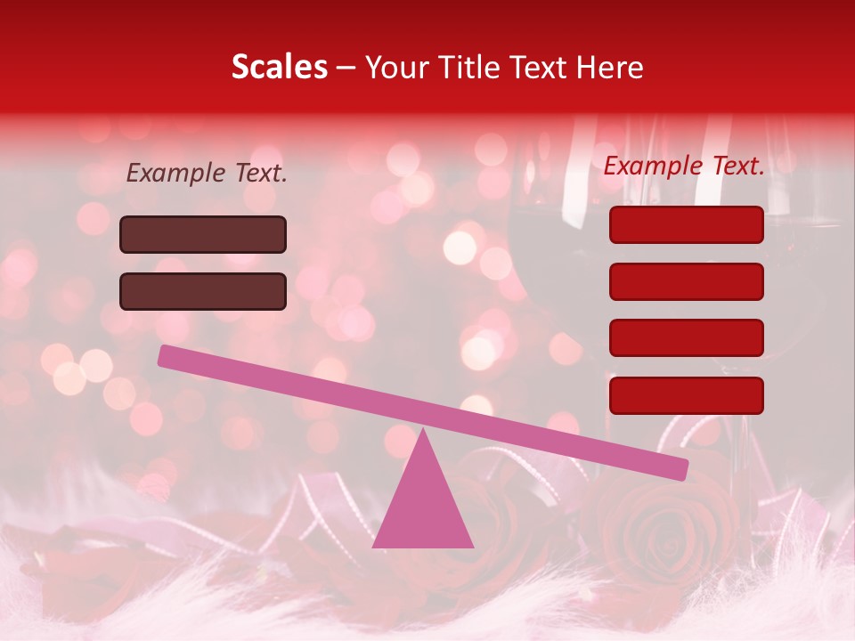 Valentine Anniversary Drink PowerPoint Template
