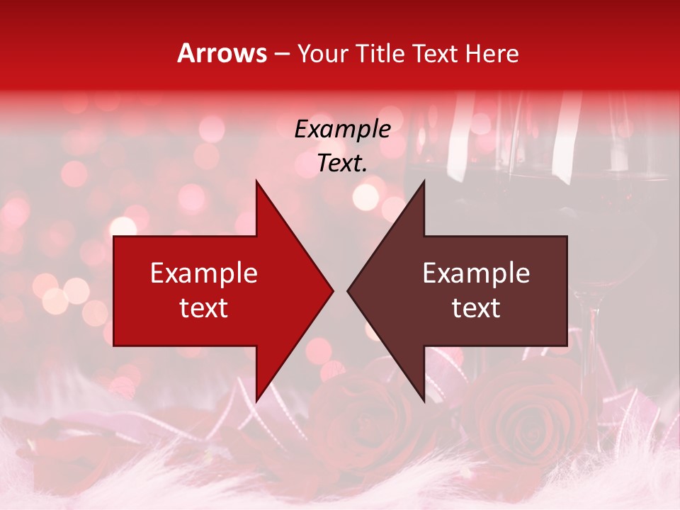 Valentine Anniversary Drink PowerPoint Template