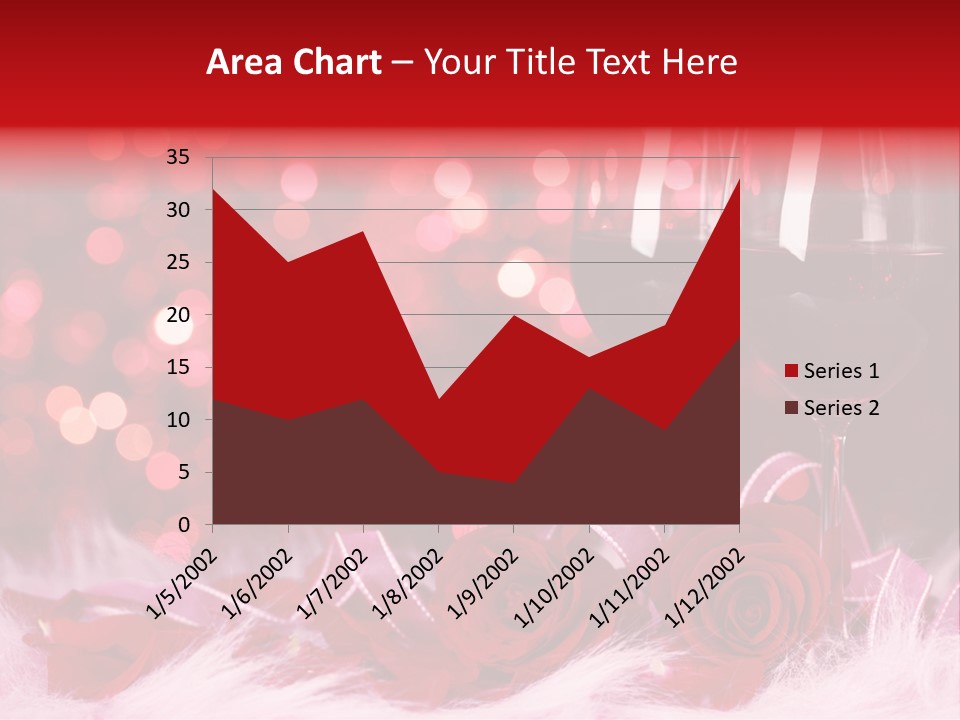 Valentine Anniversary Drink PowerPoint Template