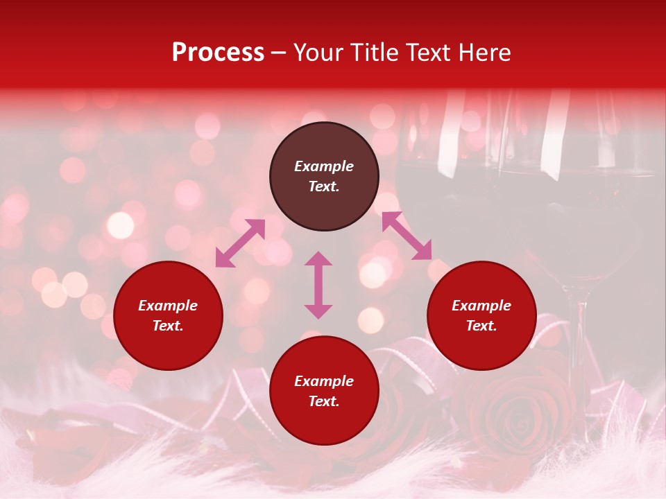 Valentine Anniversary Drink PowerPoint Template