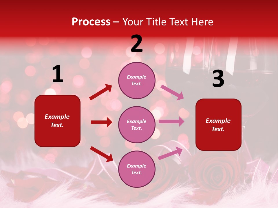 Valentine Anniversary Drink PowerPoint Template