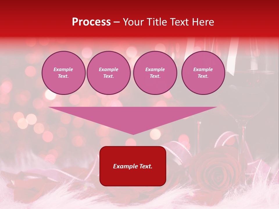 Valentine Anniversary Drink PowerPoint Template