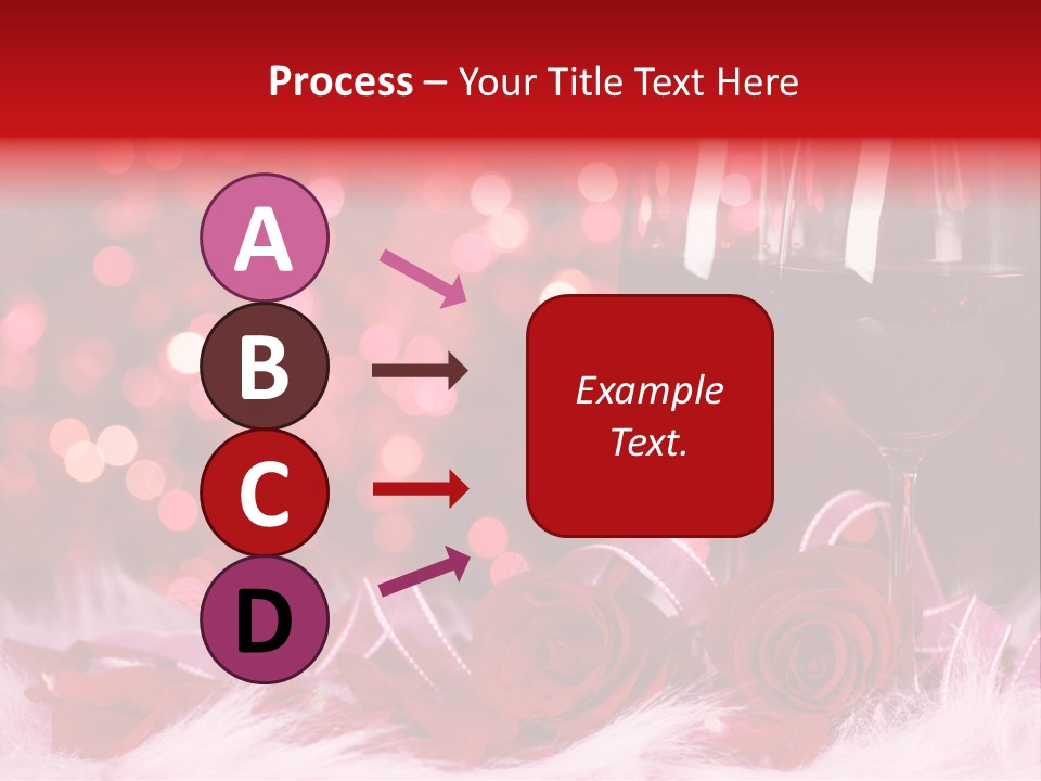 Valentine Anniversary Drink PowerPoint Template