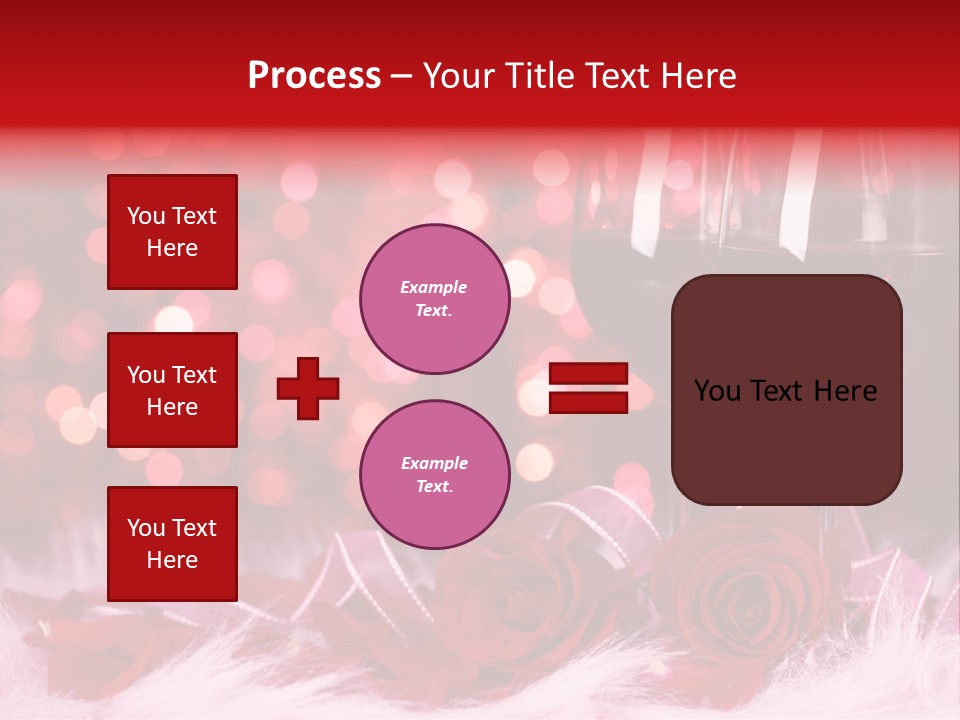 Valentine Anniversary Drink PowerPoint Template