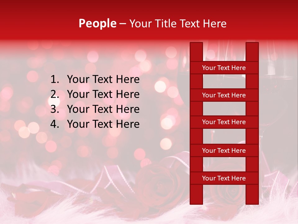 Valentine Anniversary Drink PowerPoint Template