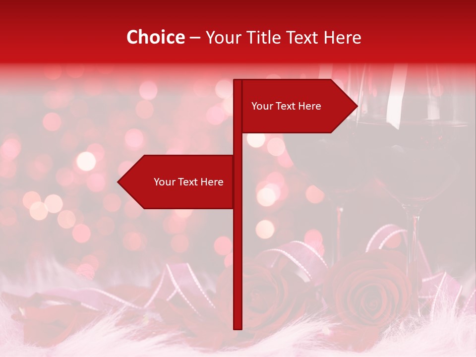 Valentine Anniversary Drink PowerPoint Template