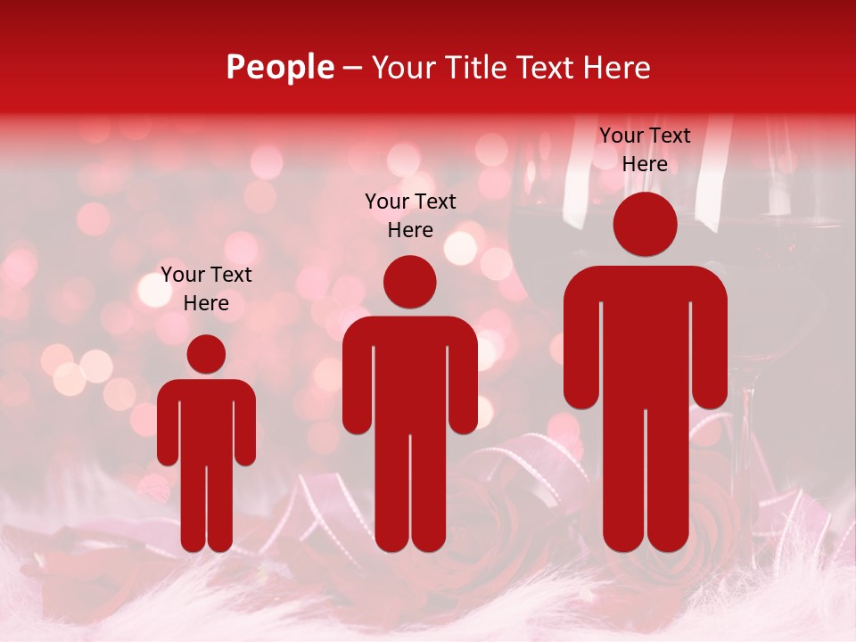 Valentine Anniversary Drink PowerPoint Template