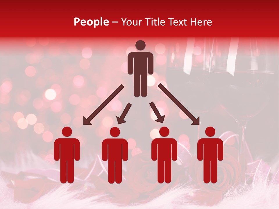 Valentine Anniversary Drink PowerPoint Template