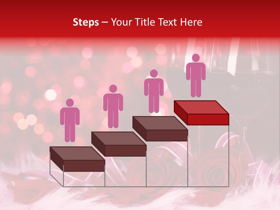 Valentine Anniversary Drink PowerPoint Template