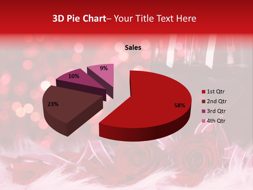 Valentine Anniversary Drink PowerPoint Template