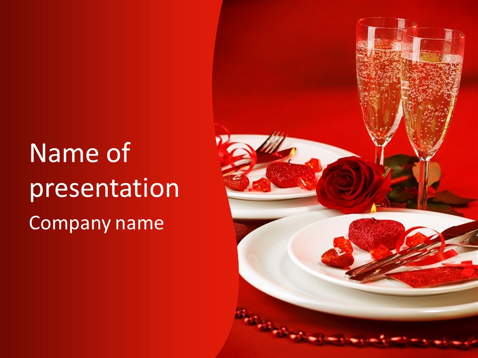 Beautiful Plate Party PowerPoint Template