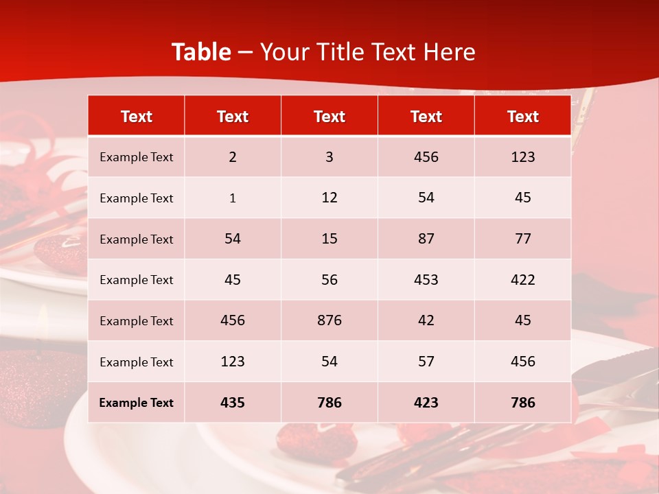 Beautiful Plate Party PowerPoint Template