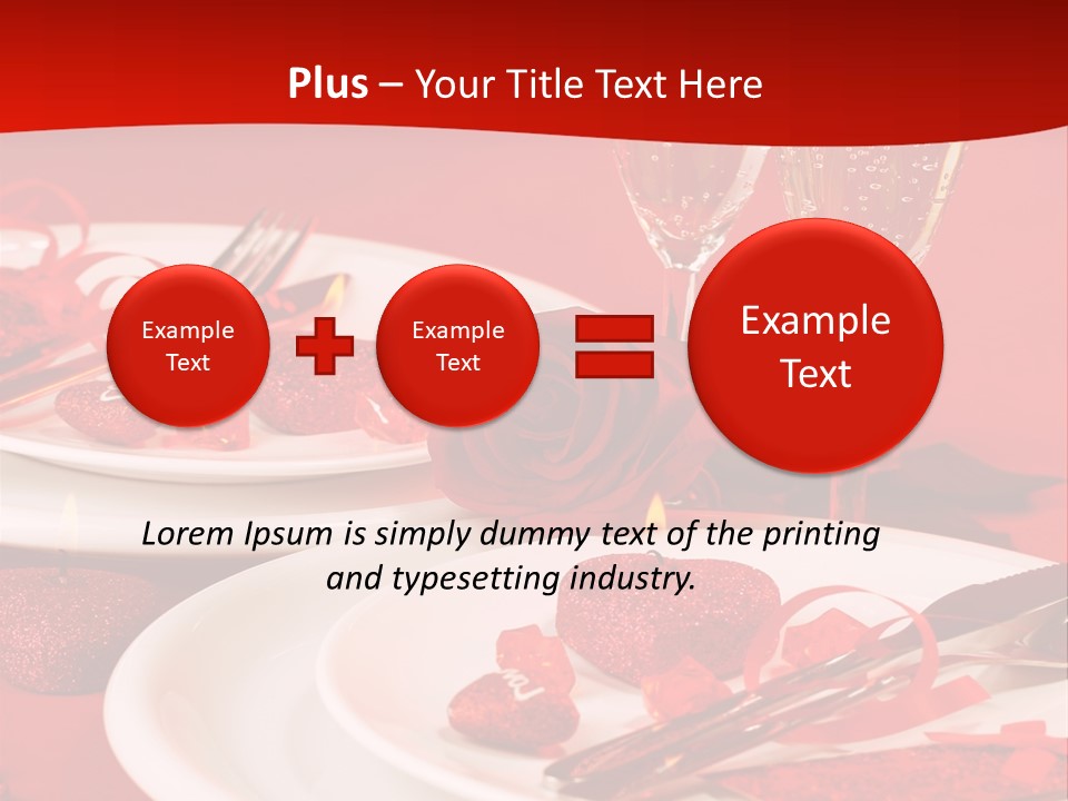 Beautiful Plate Party PowerPoint Template