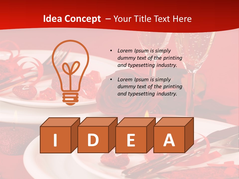 Beautiful Plate Party PowerPoint Template