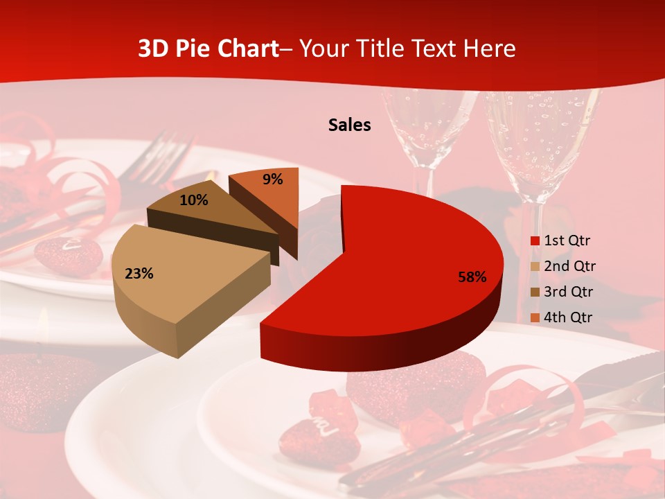 Beautiful Plate Party PowerPoint Template