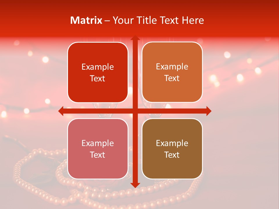 Red Accessories White PowerPoint Template