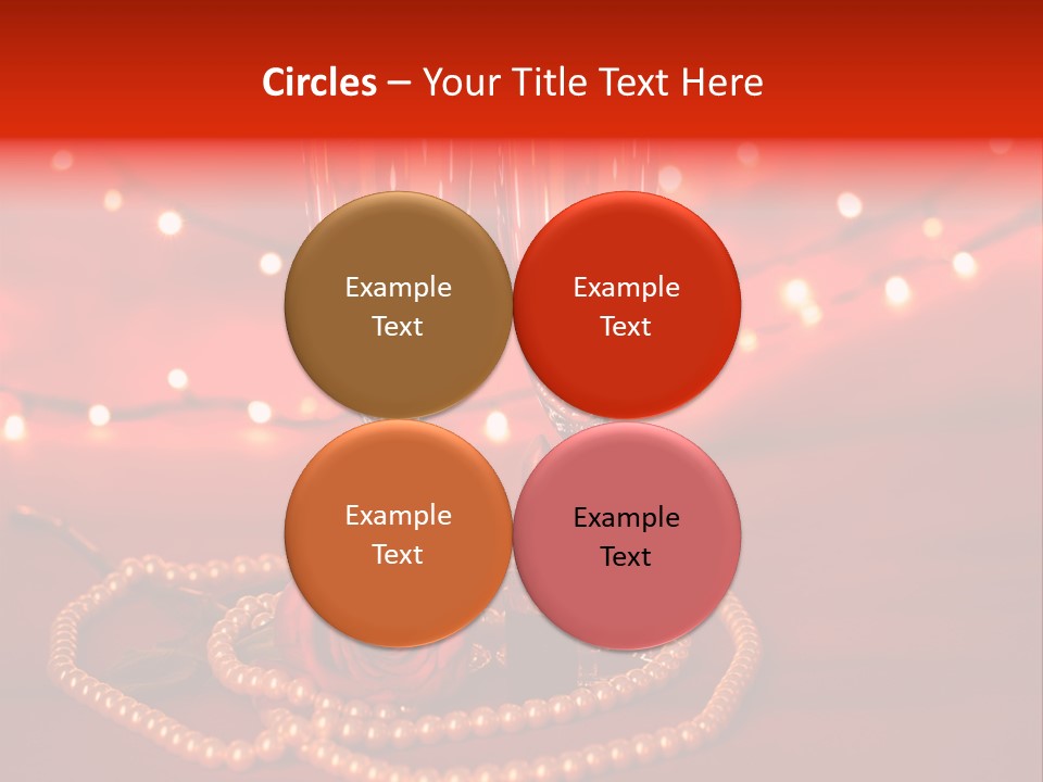 Red Accessories White PowerPoint Template