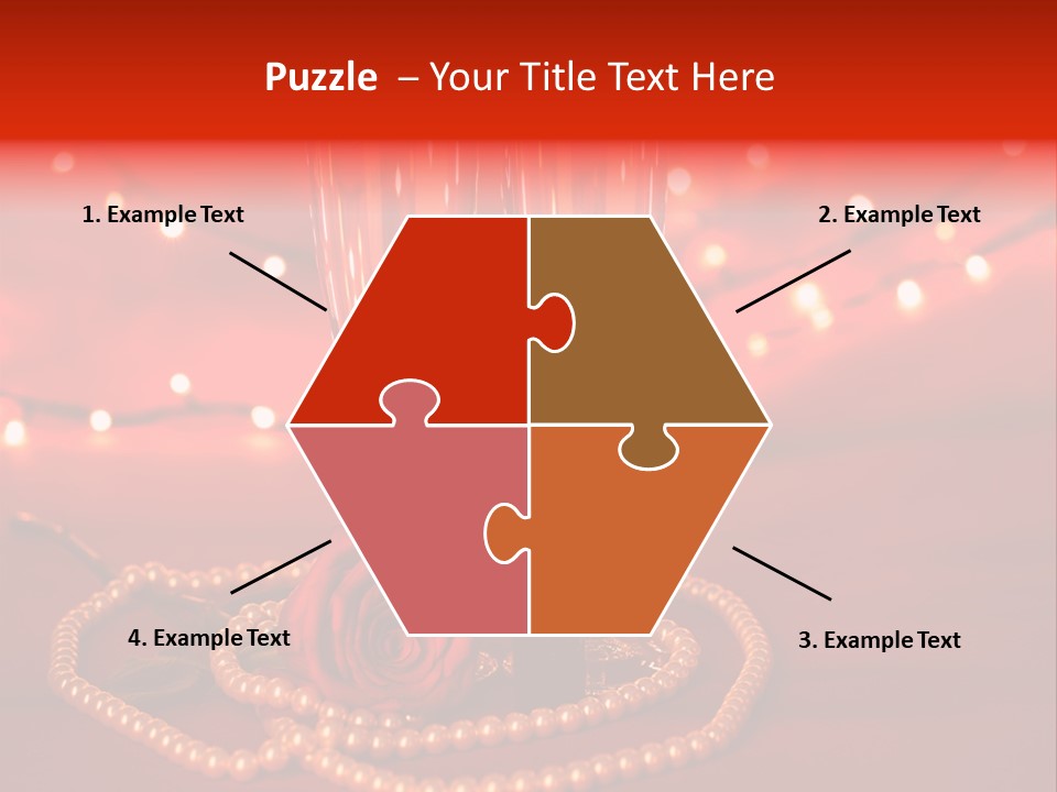 Red Accessories White PowerPoint Template