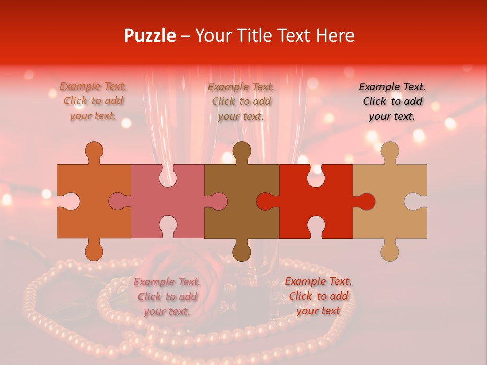 Red Accessories White PowerPoint Template