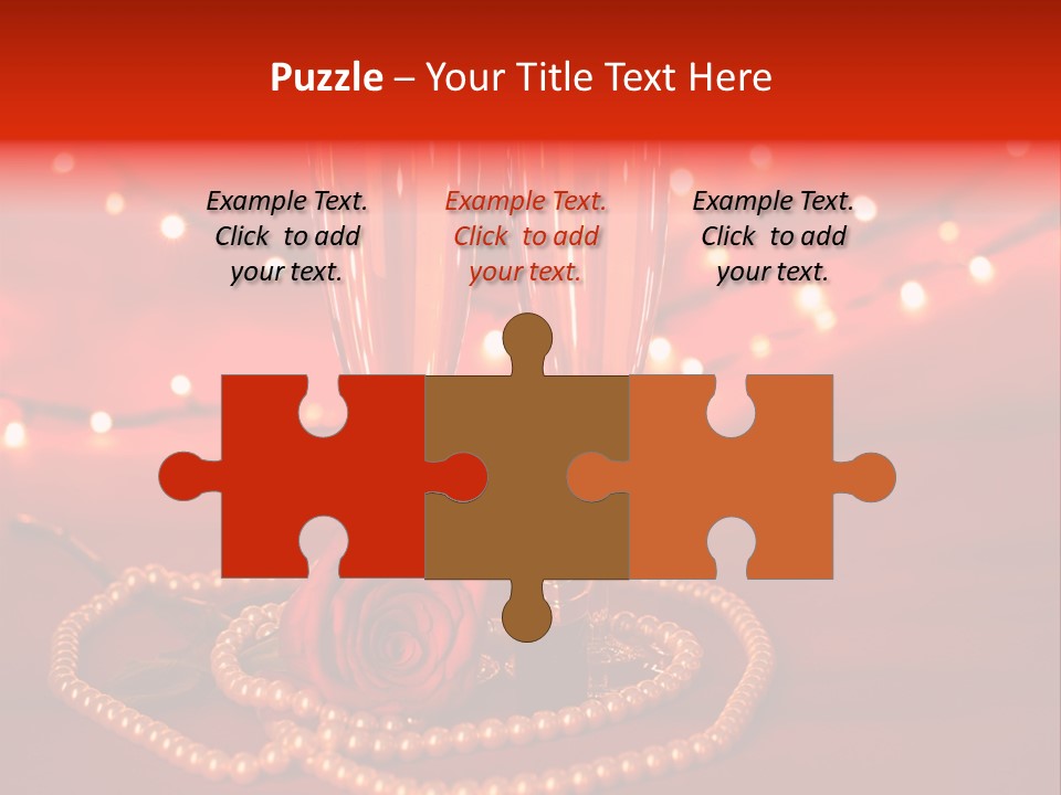 Red Accessories White PowerPoint Template