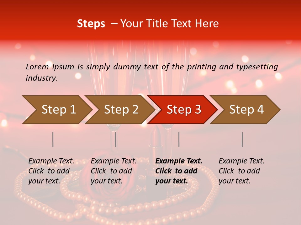 Red Accessories White PowerPoint Template