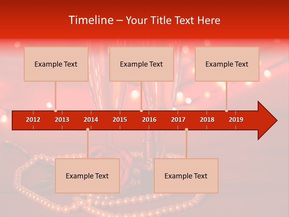 Red Accessories White PowerPoint Template