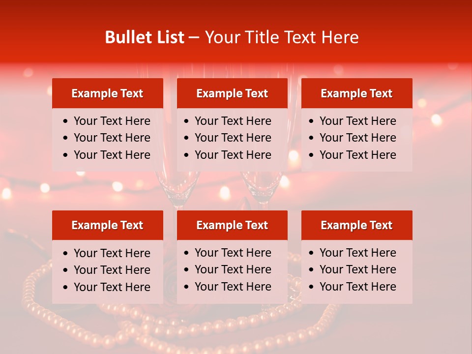 Red Accessories White PowerPoint Template