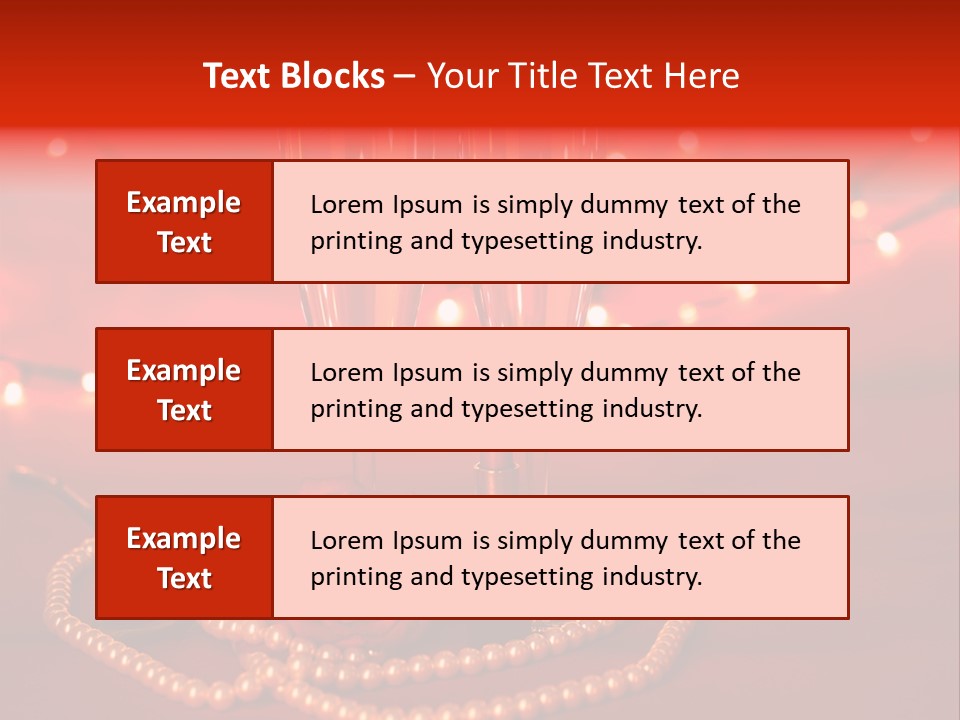 Red Accessories White PowerPoint Template