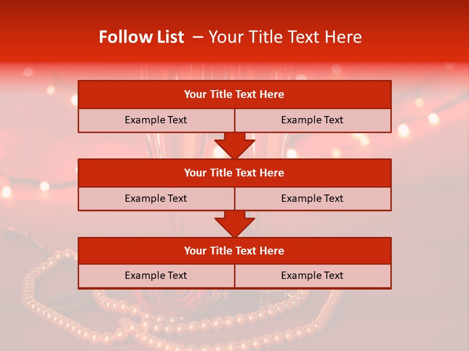 Red Accessories White PowerPoint Template